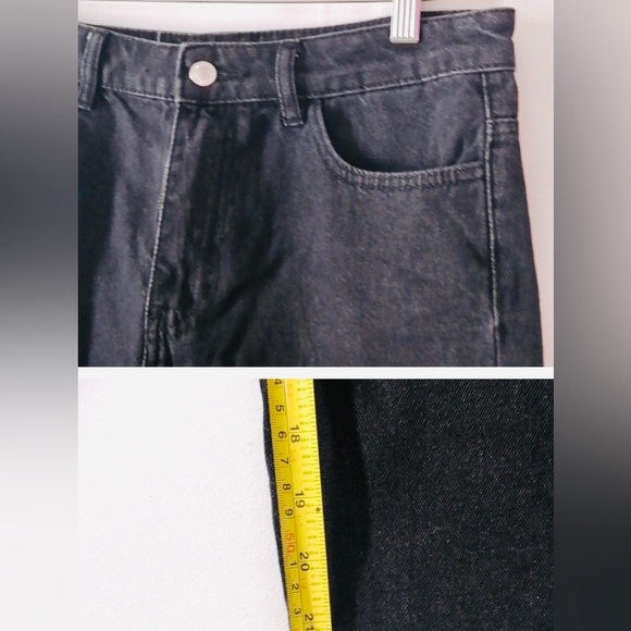 EIGHTY TWO BLACK BAGGY JEANS. Excellent condition, funky design so comfortable. - Picture 3 of 4